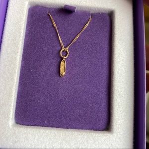 10 KT gold rare necklace, ballet slipper
